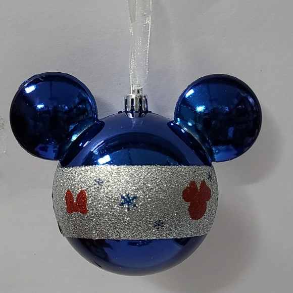 Disney Mickey Mouse Christmas Tree Ornaments Set Of 4pz - Picture 3 of 5